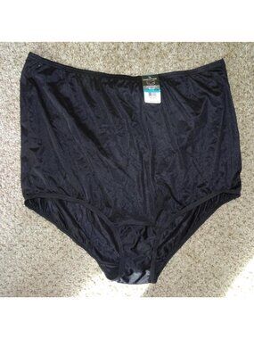 Vintage Black Vanity Fair Granny Panty size 2XL w/ tags high waist panty Pin Up